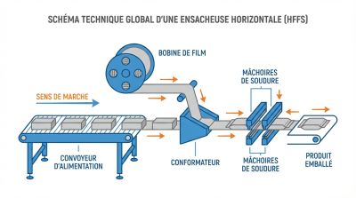 ensacheuse horizontale (flow pack)