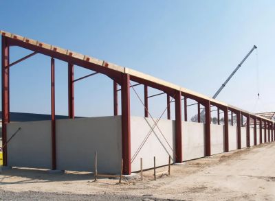 mur préfabriqué de stockage agricole