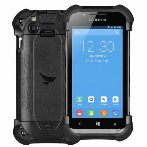 Appareils Bluebird robustes sur fond blanc