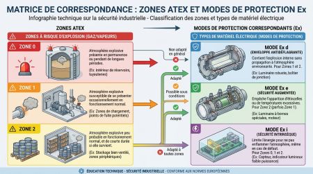 Zones ATEX avertisseur lumineux industriel