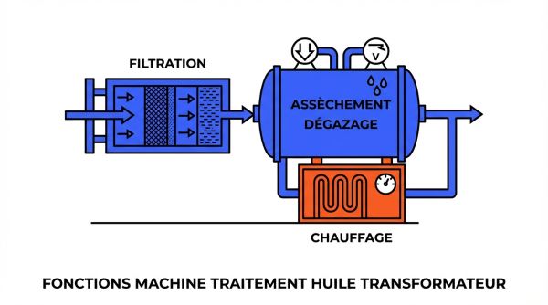 Fonctions machine traitement huile transformateur