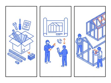 Montage d'une serre chapelle