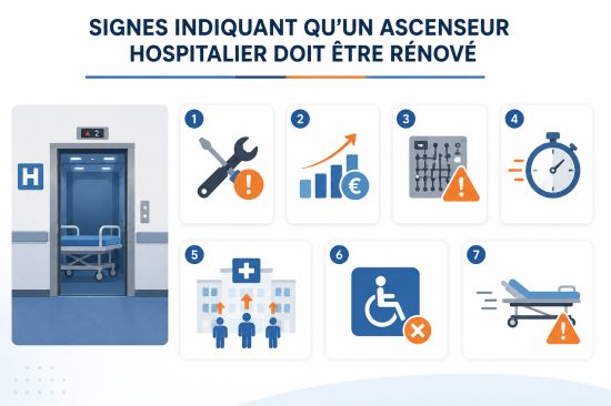 Signes de rénovation d'un ascenseur