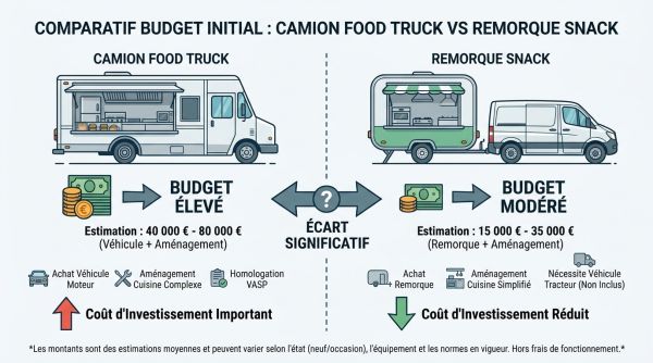 Comparatif budget camion food truck