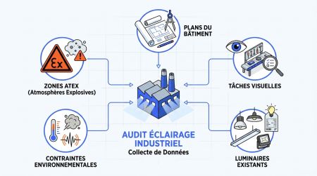 Audit éclairage industriel usine