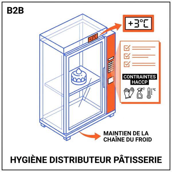 Hygiène distributeur pâtisserie