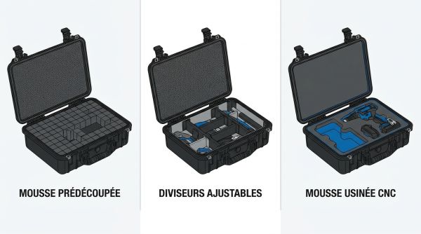 Mousse pour valise technique étanche