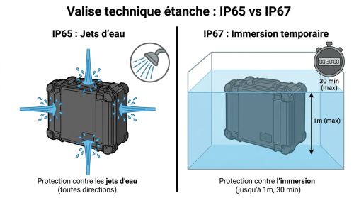 Valise technique étanche