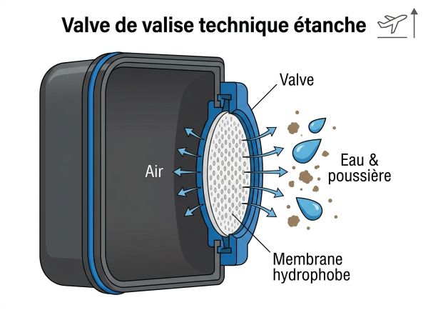Valve de valise technique étanche