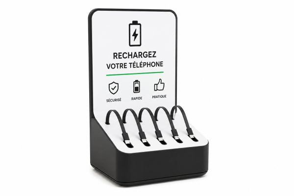 borne de recharge batterie telephone