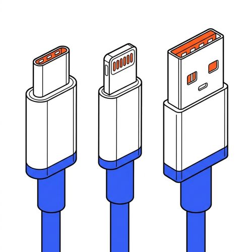 Connecteurs USB-C, Lightning et USB-A