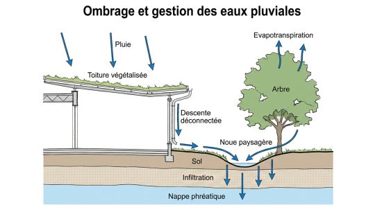 Ombrage et gestion des eaux pluviales