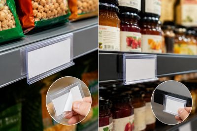 Comment choisir un porte-étiquette adhésif ou magnétique pour votre commerce ?