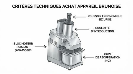 Critères techniques achat appareil brunoise.