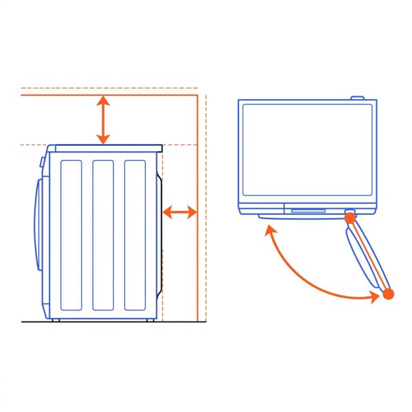 Dégagement espace lave-linge pro