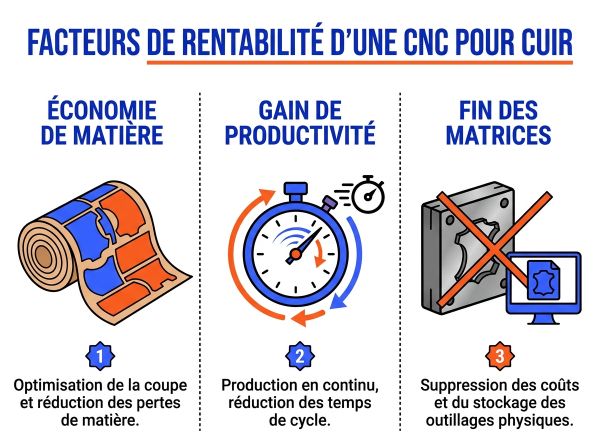 Facteurs de rentabilité d'une CNC pour cuir