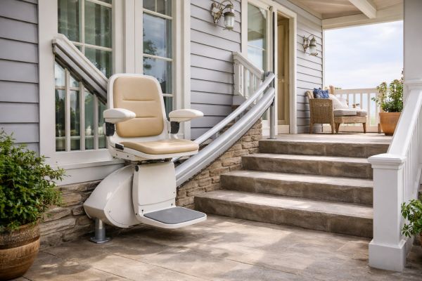 monte escalier extérieur