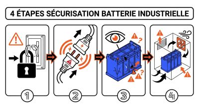 4 étapes sécurisation batterie industrielle