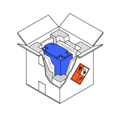 Emballage expédition batterie lithium UN38.3