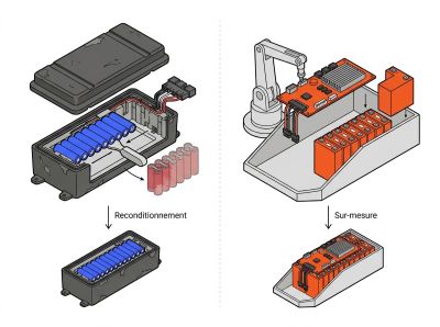 Reconditionnement vs batterie sur-mesure