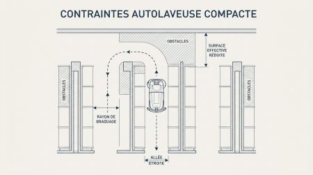 Contraintes autolaveuse compacte