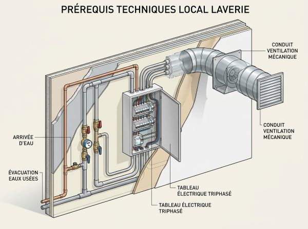 Prérequis techniques laverie