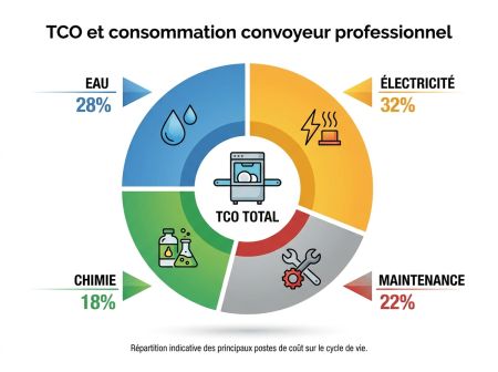 TCO et consommation convoyeur professionnel