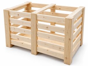 caisse palette claire-voie naturelle