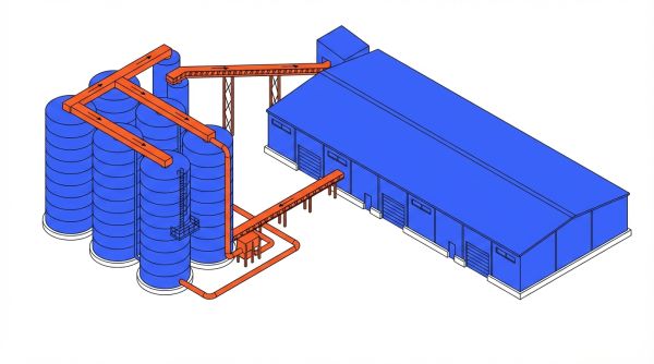 Site stockage hybride silos et plat