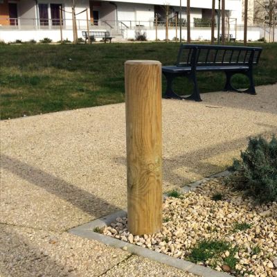 borne en bois à sceller