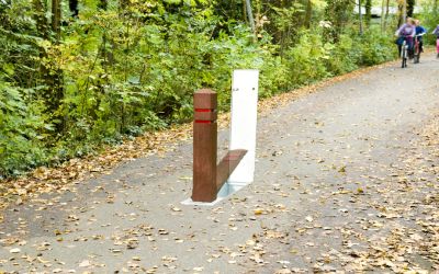  borne en bois amovible