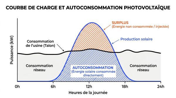Courbe de charge et autoconsommation photovoltaïque
