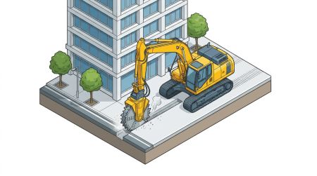 Fraise hydraulique zone urbaine