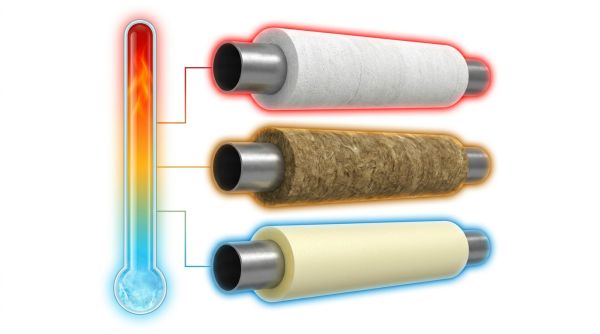Isolants tuyauterie par température