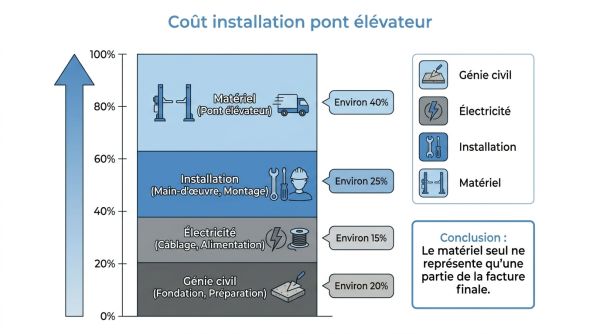 Coût installation pont élévateur