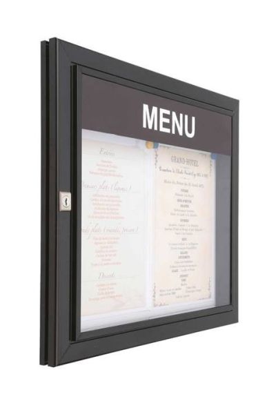 Vitrine d'affichage pour restaurant Vitrine d'affichage pour restaurant