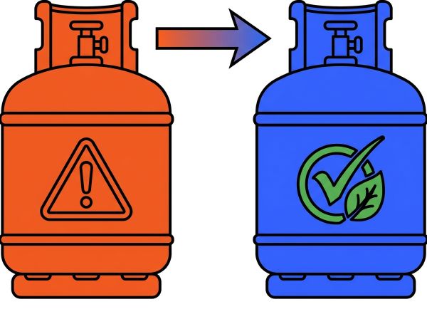 Réglementation fluide vitrine