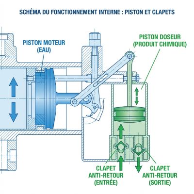 Schéma du fonctionnement interne : détail du mécan