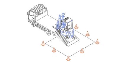 Livraison sur chantier chariot 79