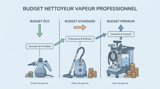 Budget nettoyeur vapeur professionnel