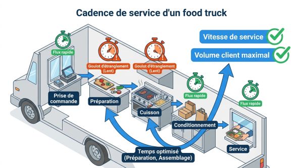 Cadence de service d'un food truck