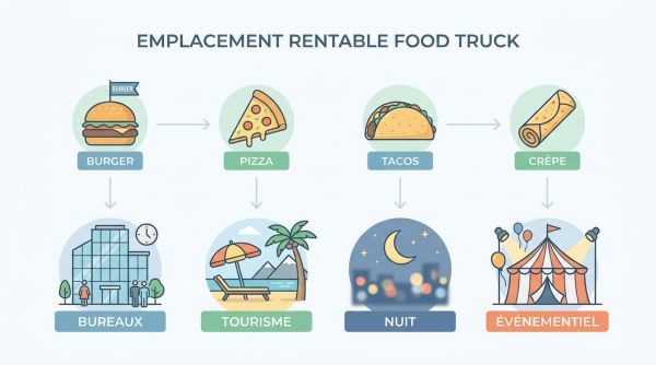 Emplacement rentable food truck