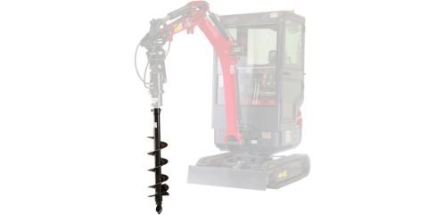 mèche de tarière hydraulique sur mini-pelle