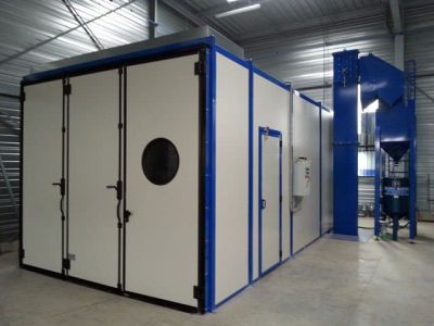 cabine de grenaillage industrielle