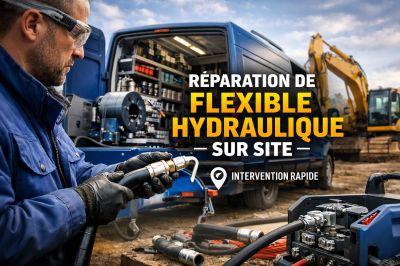 Comment réparer un flexible hydraulique en sécurité et organiser une intervention sur site ?