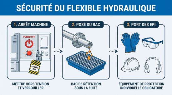 Sécurité du flexible hydraulique