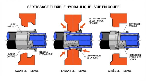 Sertissage flexible hydraulique