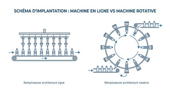 Remplisseuse architecture ligne rotative