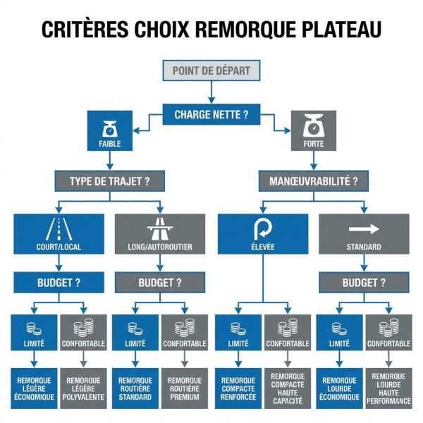 Critères choix remorque plateau