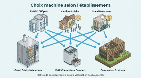 Choix machine selon l'établissement